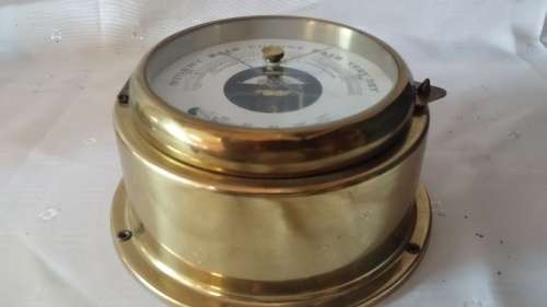 BRASS STOCKBURGER PRECISION BAROMETER