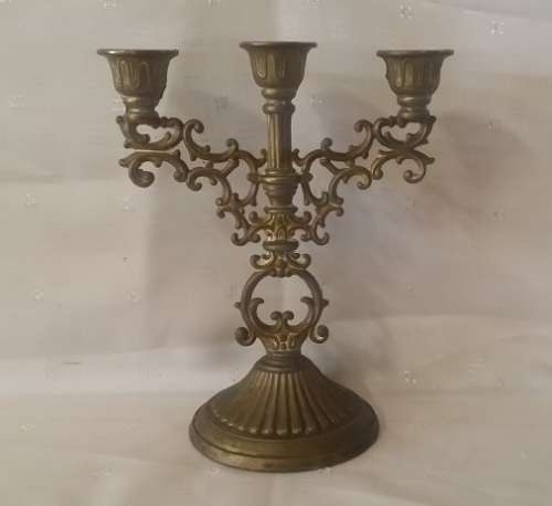VINTAGE BRASS  CANDLE HOLDER