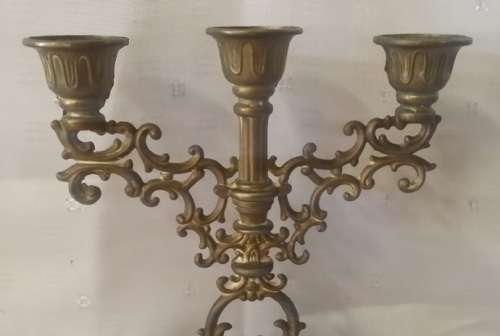 VINTAGE BRASS  CANDLE HOLDER