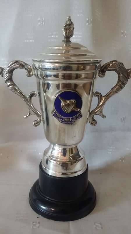 SILVER PLATED TROPHY NOT ENGRAVED GOLF CLUB NOMADS