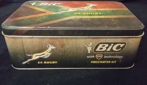 BIC SA RUGBY  COLLECTORS TIN ( EMPTY )
