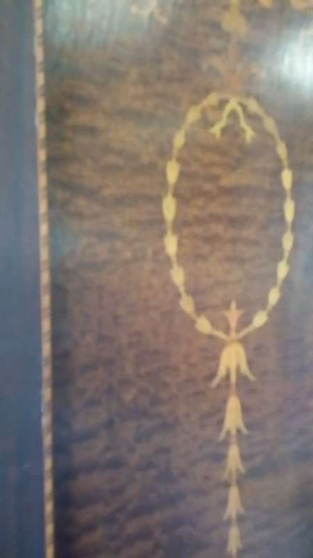 ANTIQUE WARDROBE  WITH  LARGE DRAWER AND BEVELLED MIRROR   / BUYER MUST COLLECT IN EDENVALE JHB