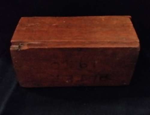 VINTAGE WOODEN MONEY BOX