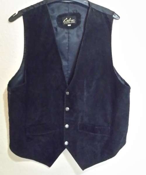 RICHIE GENUINE LEATHER LADIES WAISTCOAT SIZE MEDIUM