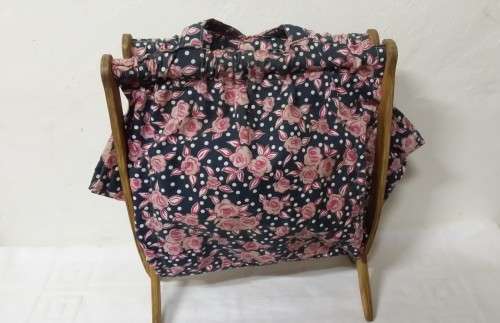 VINTAGE KNITTING FOLDING BASKET 3 7CM X 30 CM