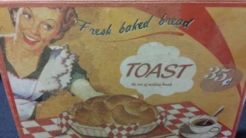 VINTAGE METAL TOAST HOLDER 18 X 12 X 7 CM