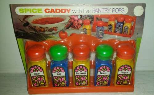 SPICE CADDY WITH FIVE SPICE POPS