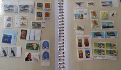 STAMPS :   ALBUM SOUTH AFRICAN STAMPS UNUSED AND USED