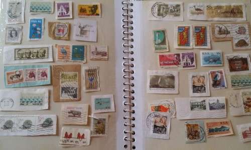 STAMPS :   ALBUM SOUTH AFRICAN STAMPS UNUSED AND USED