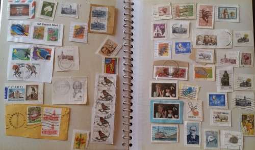STAMPS :   ALBUM SOUTH AFRICAN STAMPS UNUSED AND USED