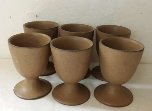 SET OF SIX GOBLETS 10 X 7 CM