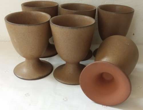 SET OF SIX GOBLETS 10 X 7 CM