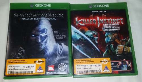 TWO XBOX ONE GAMES