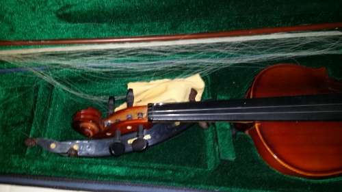 VIOLIN NOT BRANDED needs a new string and rod string 59 cm x 20 cm