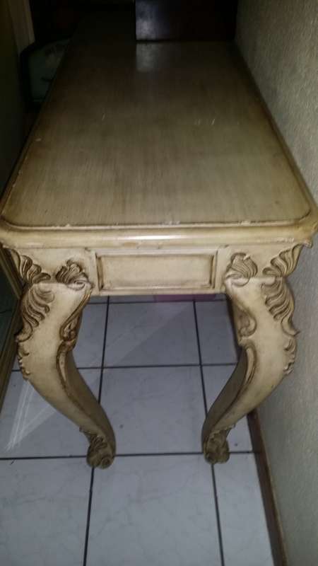 FRENCH COLONIAL  CONSOLE TABLE 165 cm L X 57 cm  W X 88 cm H / COLLECTION ONLY
