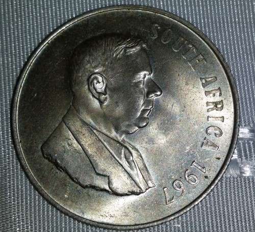 1967 SILVER ONE RAND R1 SOUTH AFRICAN COIN