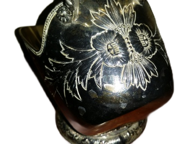 VINTAGE SILVER PLATED  BOWL 14 CM X 13 CM
