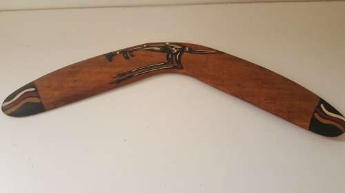 HAND MADE BY ABORIGINAL TRIBESMAN BOOMERANG