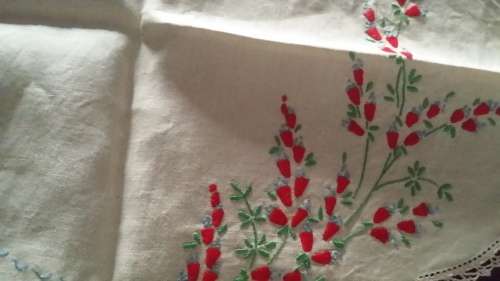 Embroidery Table / Tray Cloth   46 cm