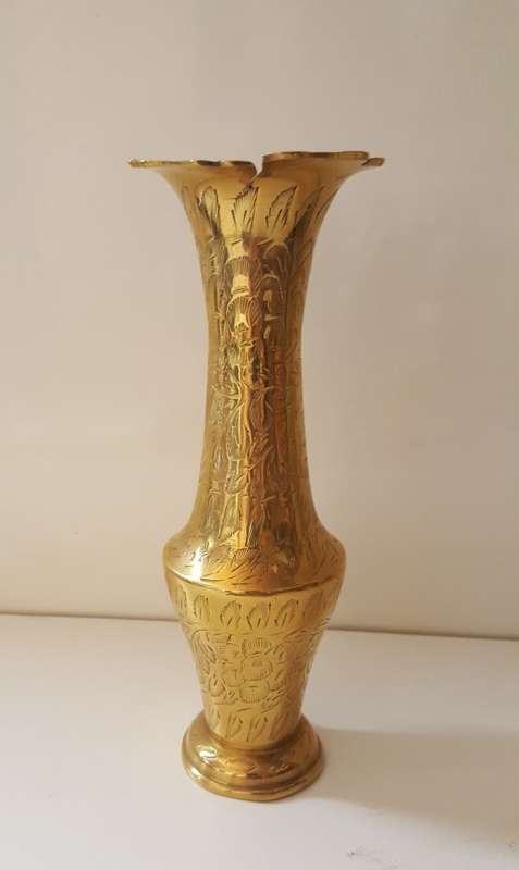 BRASS : VASE 20 CM
