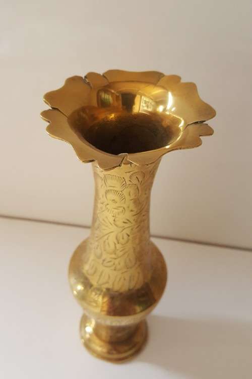 BRASS : VASE 20 CM