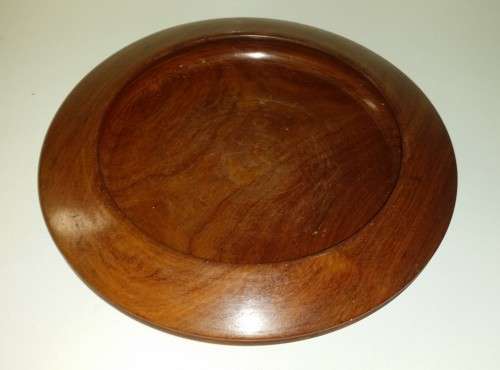 ROUND WOODEN BOWL 27 X 5 CM