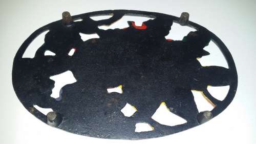 FRUIT DESIGN METAL HOT POT STAND 22 X 14 CM