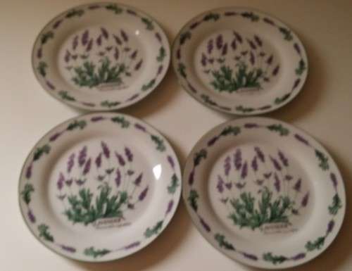 Set of six wiesenthal germany lavender side   plates 17 cm