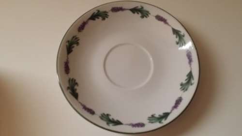 Set of nine wiesenthal germany lavender saucer   plates