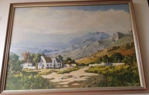 Framed Print Signed Tinus de Jongh 50 x 36 cm