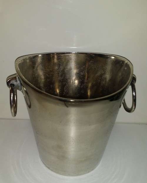 Solid Metal  Ice Bucket / or Flower Arrangement 10 x 18 cm