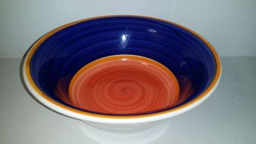 Ceramica San Marciano made in Italy Handpainted Bowl  23 x 8 cm