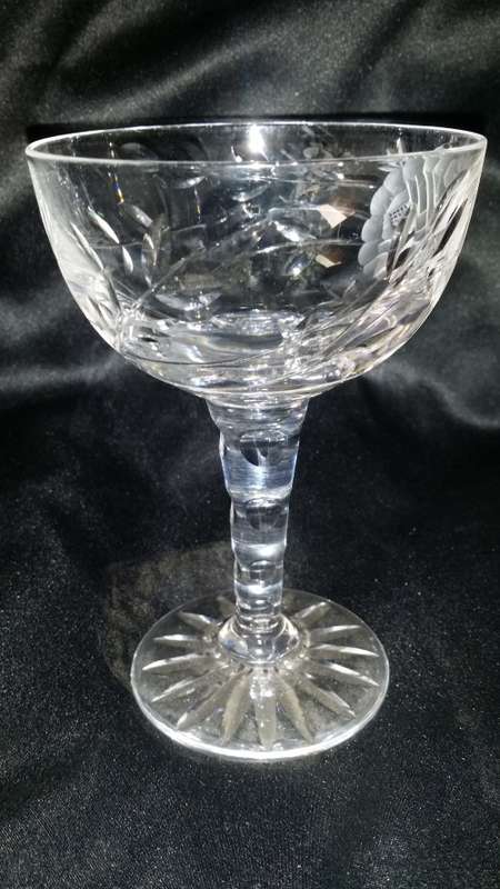Crystal Cut Glass Sweet Bowl 14 x 9 cm