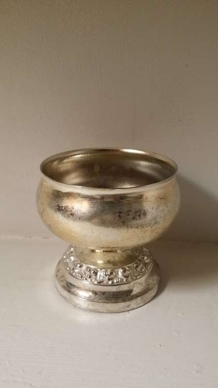 silver plate bowl england  7 cm