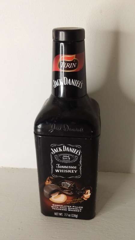 Jack Daniel`s Tennessee Whiskey Tin Bottle empty 26 x 9 cm