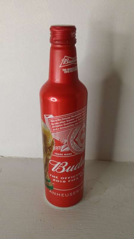 Budweiser 2018 FIFA World Cup Tin Bottle empty 24 cm