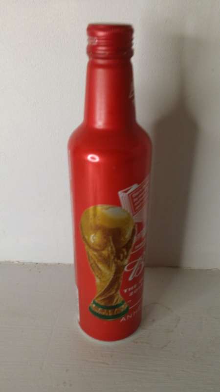 Budweiser 2018 FIFA World Cup Tin Bottle empty 24 cm
