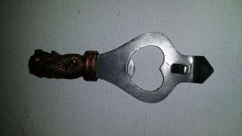 Vintage MerLion Singapore  Copper Bottle Opener