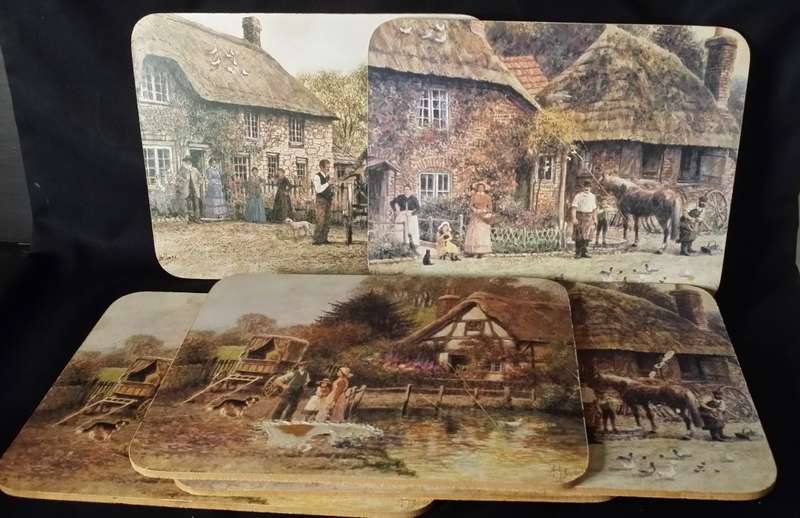 Vintage Pictorial Master Craft Place Mats