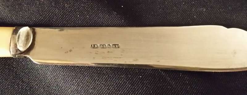 Vintage set of Bone Handle Fish knives and forks