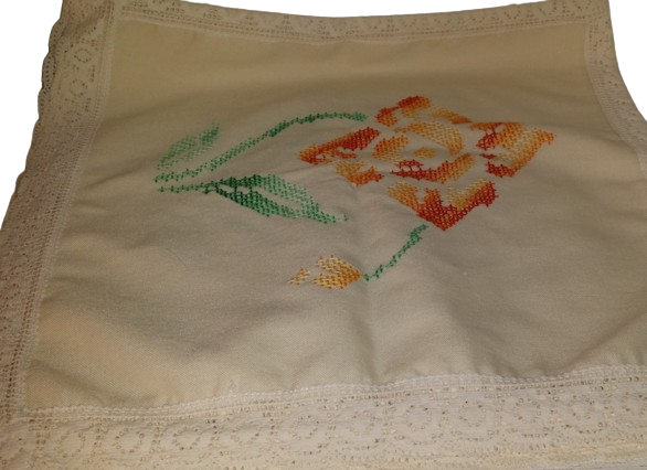 Table Cloth - embroidery cloth 75 x 75 cm
