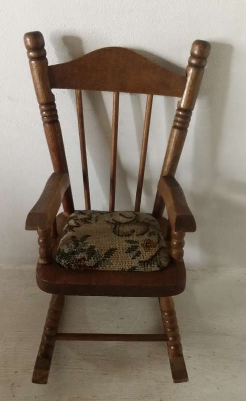 Small Doll  Rocking Chair 22 x 15 cm