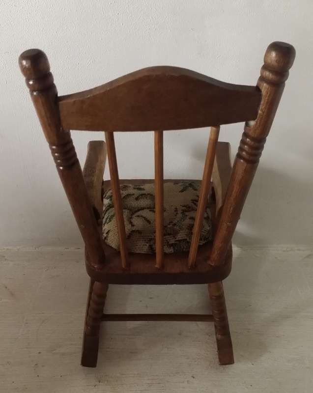 Small Doll  Rocking Chair 22 x 15 cm