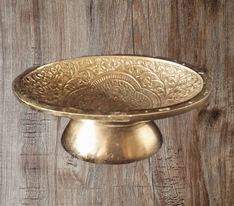 Silver Color Metal  Soap Dish / Bowl 14 x 5 cm