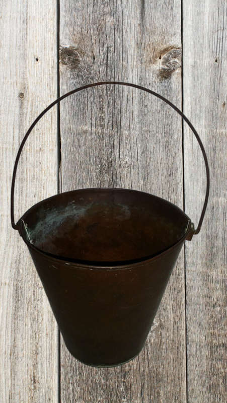 Copper Bucket  15 cm