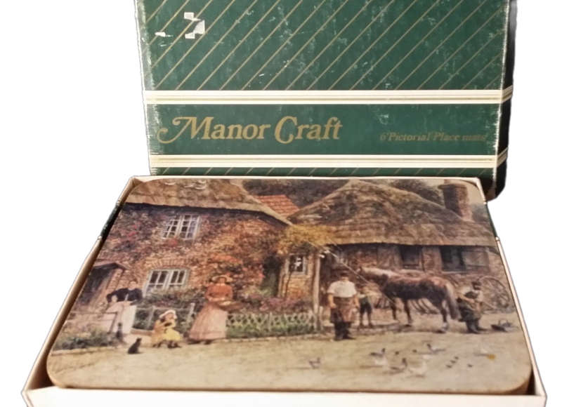 Vintage Pictorial Master Craft Place Mats