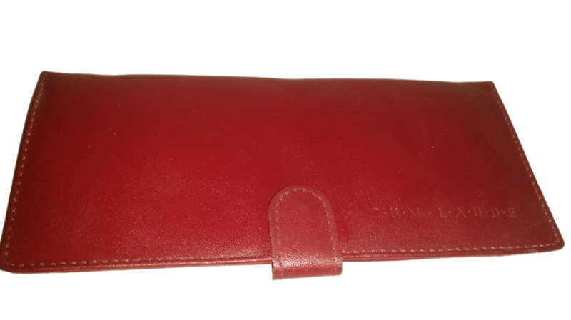 Vintage Genuine Leather Volkskas Cheque And Card Holder