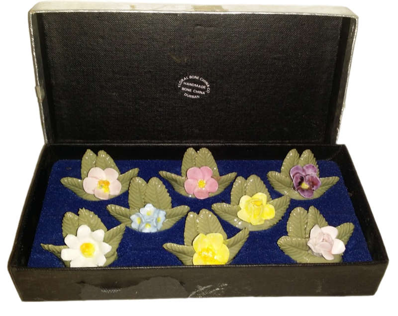 Handmade Fine Bone China Floral  Name Place Holders