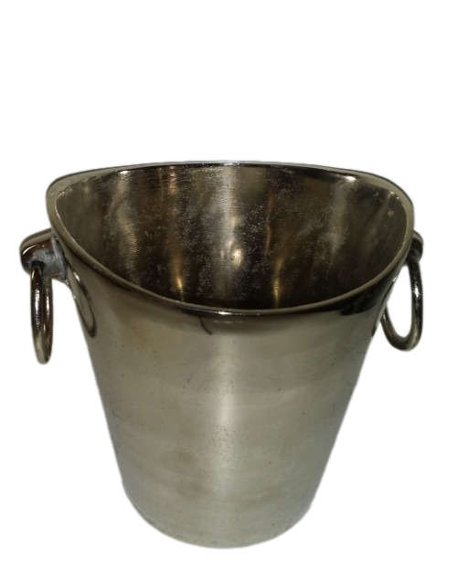 Solid Metal  Ice Bucket / or Flower Arrangement 10 x 18 cm