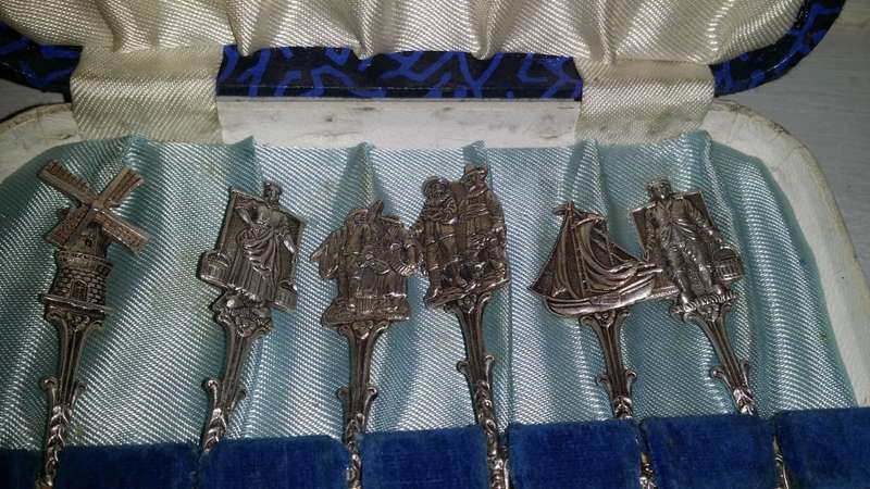 Set of Six Silver  Plate Tea Spoons
